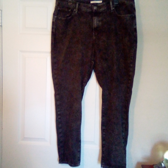 Levi's Denim - Levi's 711 skinny acid wash type jeans